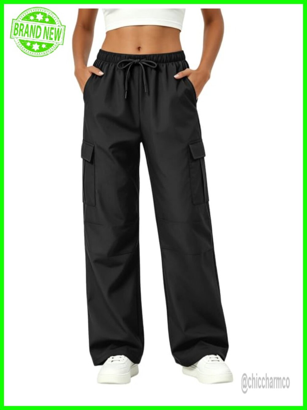Women's Cargo Pants with Pockets Lightweight Baggy Hiking Pants